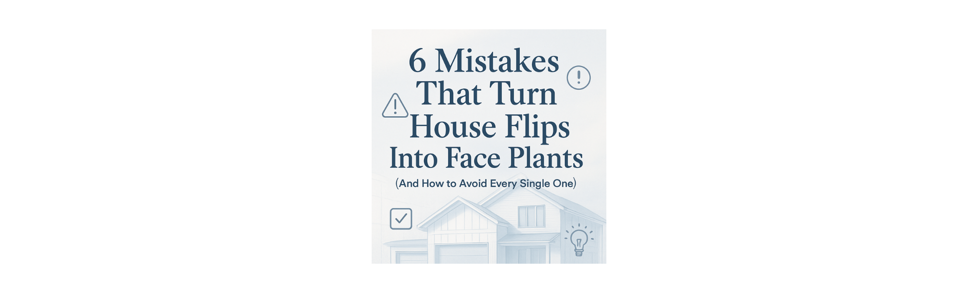 6 mistakes that turn house flips into face plants, and how to avoid them